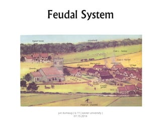 Feudal System
jun dumaug | is 11 | xavier university |
07.15.2014
 