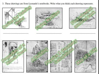 What are some of da Vinci’s
        advances?
 