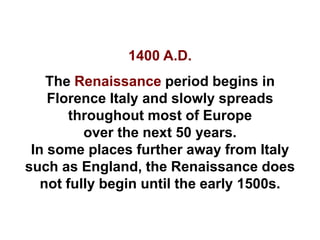 The Renaissance Period | PPTX