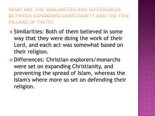 Increase in wealth, territory and power of acountMotivationEconomic factors that motivated exploration:Demand – luxury goods and spices