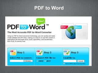 PDF to Word
 