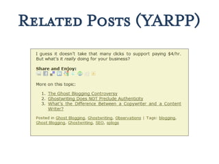 Related Posts (YARPP)
 