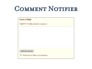 Comment Notifier
 