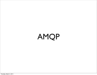 AMQP



Thursday, March 3, 2011
 