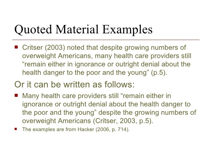 example of referencing in essays