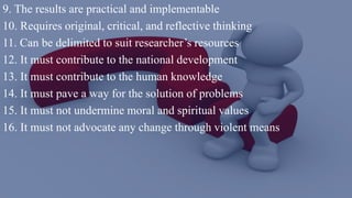 Impractical Approach The research problem (a simplified approach) | PPTX