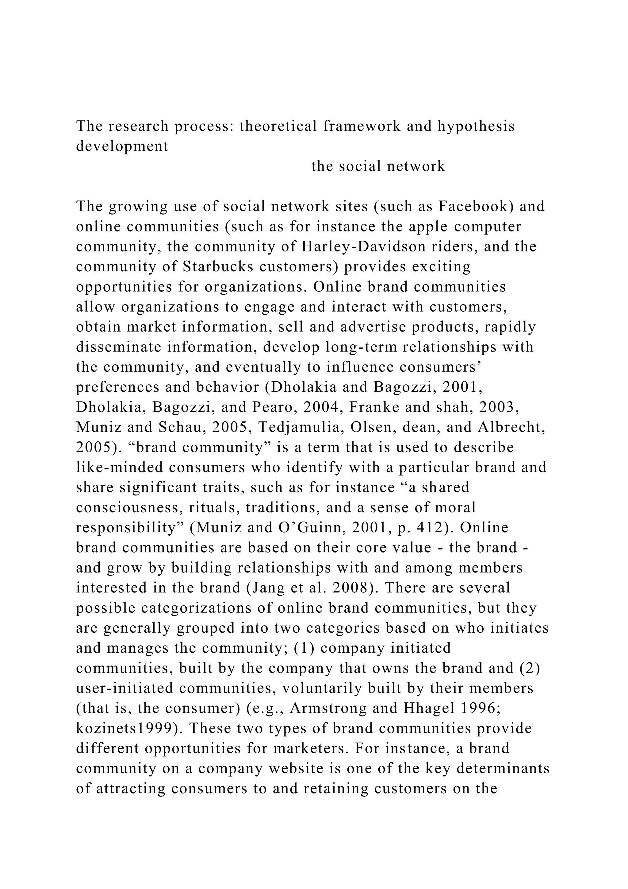 The research process theoretical framework and hypothesis develop.docx