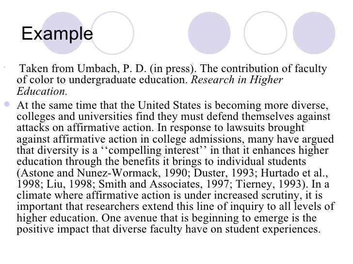 Affirmative action in college admissions essay