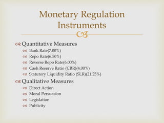 Quantitative Instruments Rbi The reserve bank of india | PPTX