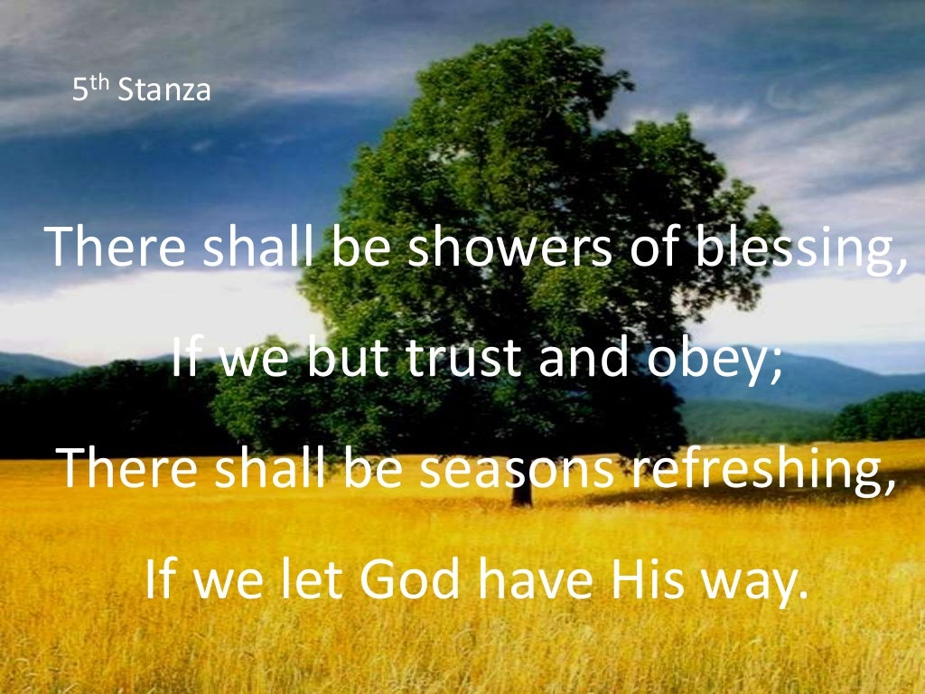 There Shall be Showers of Blessings