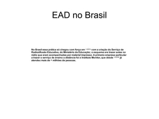 EAD no Brasil 