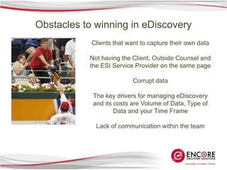 Forensic Collection & Analysis16Potential RiskMost Common Collection MethodsCostSelf collection by corporate/internal IT staffVendor collection of ESI making a copyMODERATEVendor collection of forensic image of all relevant custodian units and serversHIGHVendor collection of ESI forensically imaging targeted files (collaboration with client & vendor)MODERATE