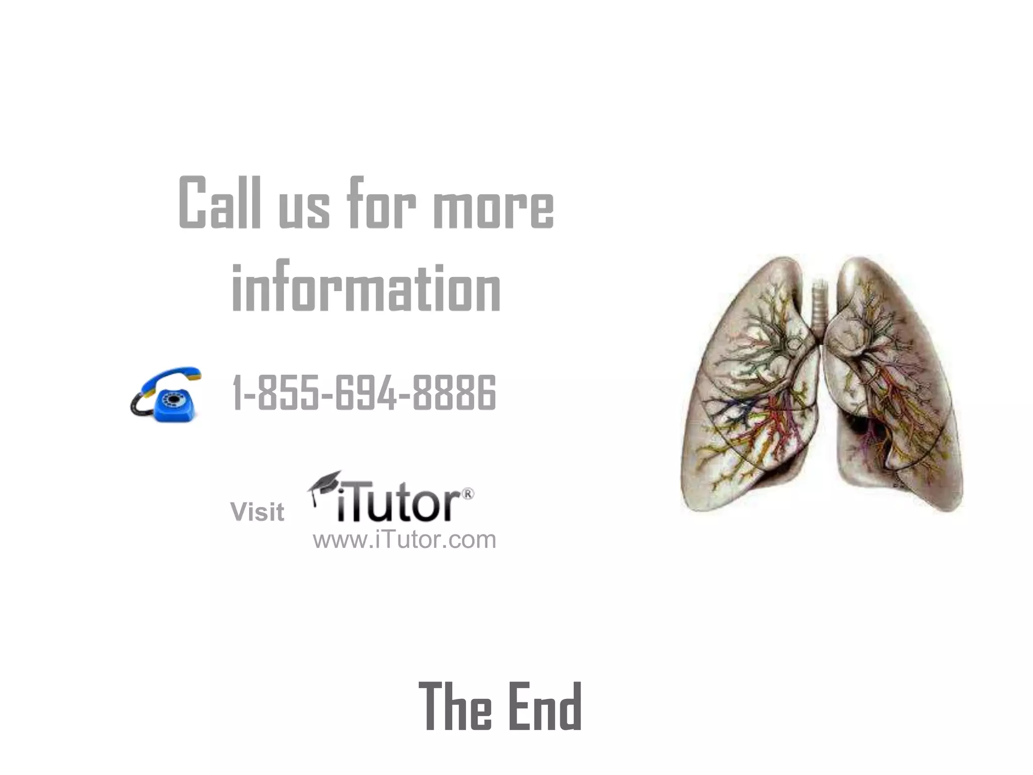 The End
Call us for more
information
www.iTutor.com
1-855-694-8886
Visit
 