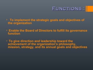 The Responsibilities Of A Managing Director (Ceo)