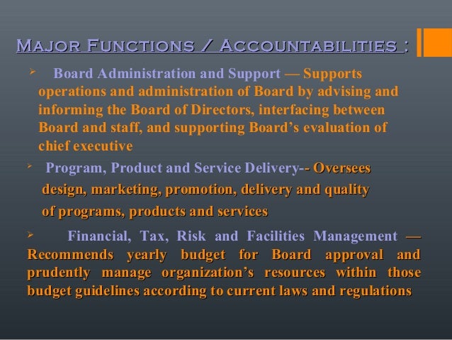 The Responsibilities Of A Managing Director Ceo
