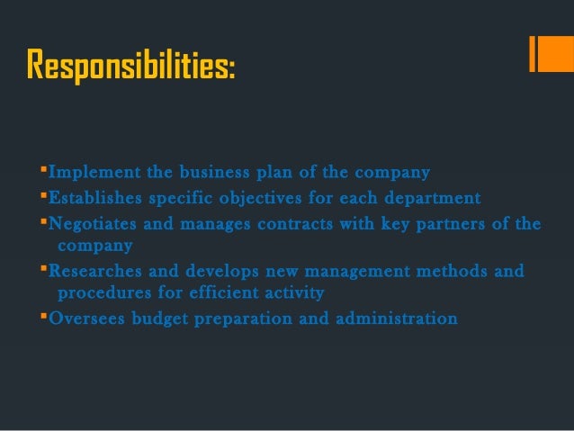 the responsibilities of a managing director ceo deputy ceo roles and responsibilities