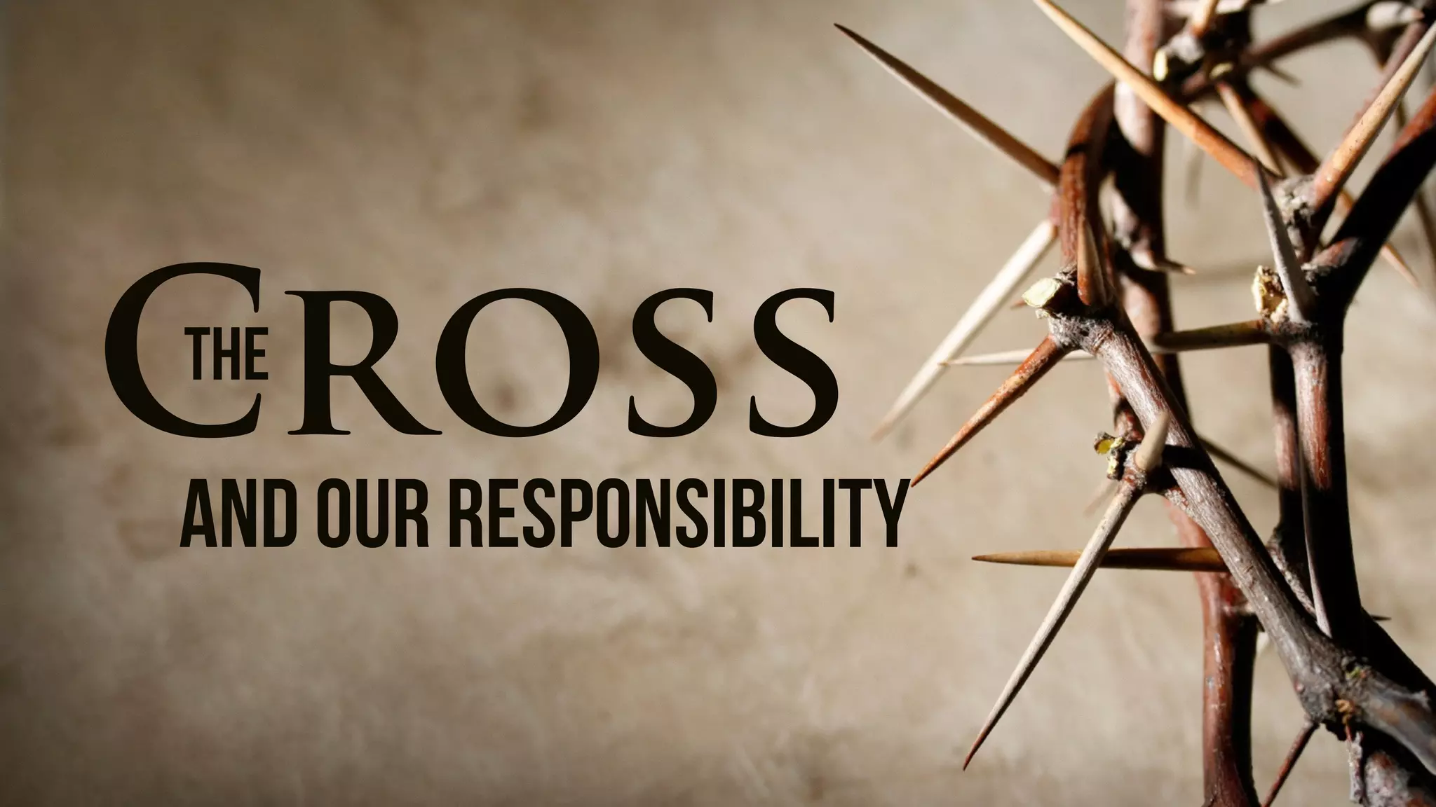 CrossthE
and our responsibility
 