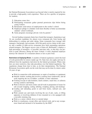 The restaurant  from concept to operation 6th - walker