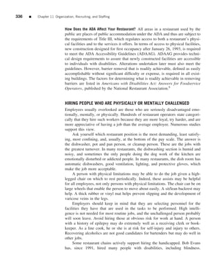 The restaurant  from concept to operation 6th - walker