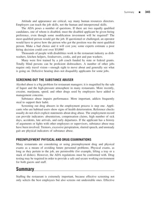 The restaurant  from concept to operation 6th - walker