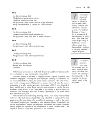 The restaurant  from concept to operation 6th - walker