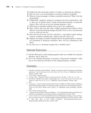 The restaurant  from concept to operation 6th - walker