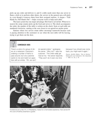 The restaurant  from concept to operation 6th - walker