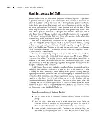 The restaurant  from concept to operation 6th - walker