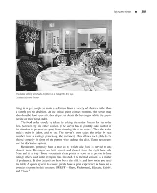 The restaurant  from concept to operation 6th - walker