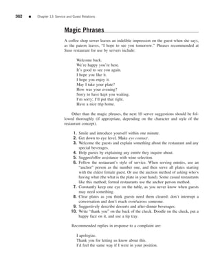 The restaurant  from concept to operation 6th - walker