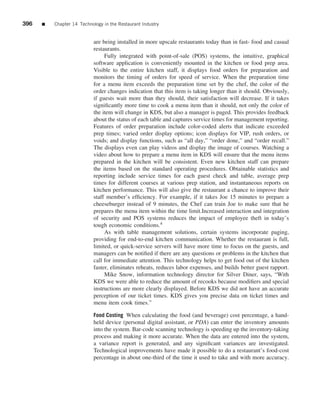 The restaurant  from concept to operation 6th - walker