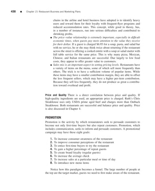 The restaurant  from concept to operation 6th - walker