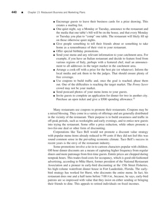 The restaurant  from concept to operation 6th - walker