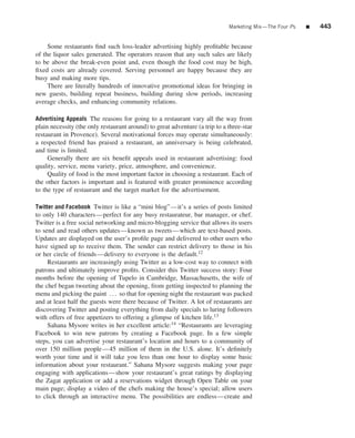 The restaurant  from concept to operation 6th - walker