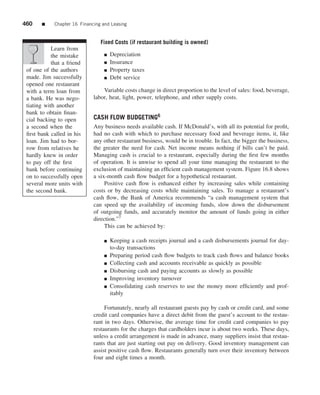 The restaurant  from concept to operation 6th - walker