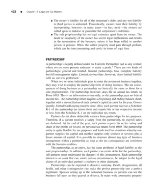 The restaurant  from concept to operation 6th - walker