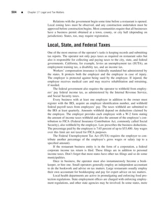 The restaurant  from concept to operation 6th - walker