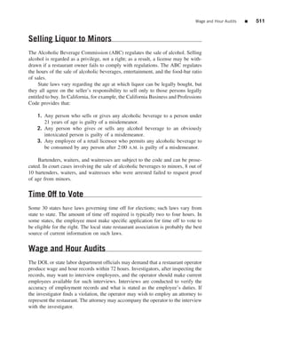 The restaurant  from concept to operation 6th - walker