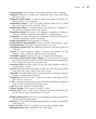 The restaurant  from concept to operation 6th - walker