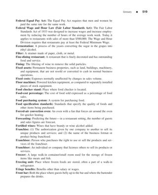 The restaurant  from concept to operation 6th - walker