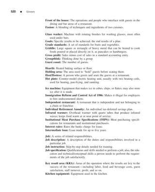 The restaurant  from concept to operation 6th - walker