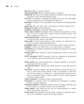 The restaurant  from concept to operation 6th - walker