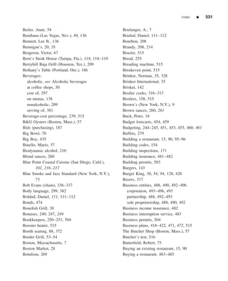 The restaurant  from concept to operation 6th - walker