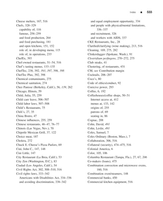 The restaurant  from concept to operation 6th - walker