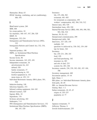 The restaurant  from concept to operation 6th - walker