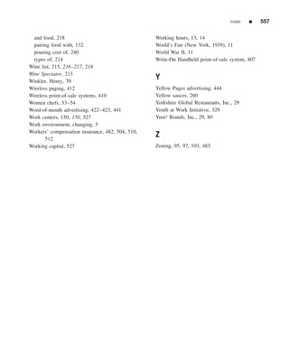 The restaurant  from concept to operation 6th - walker