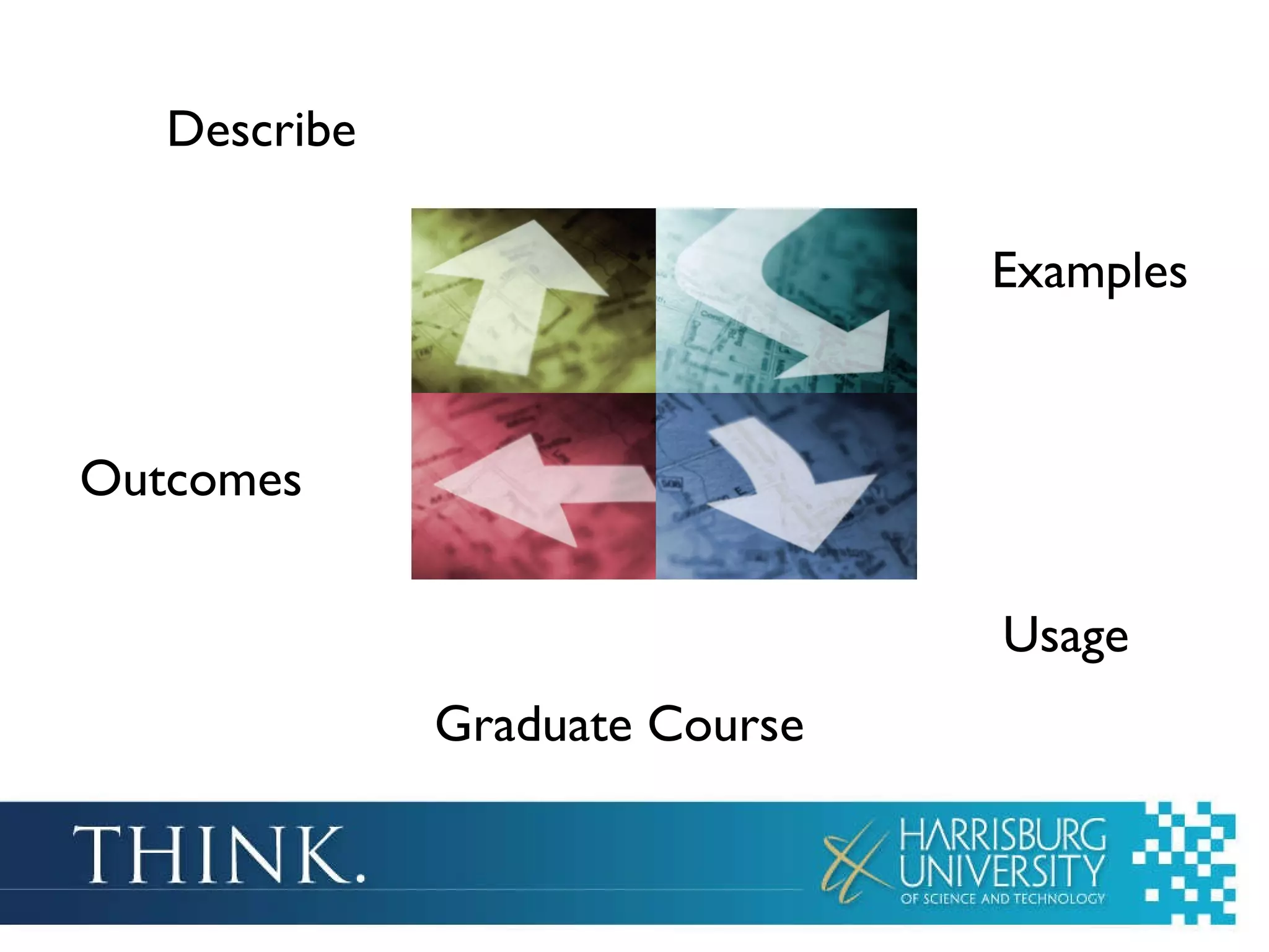 Describe Usage Graduate Course Outcomes Examples 