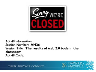 The results of "Implementing Web 2.0 in the Classroom" - PETE&C 2009