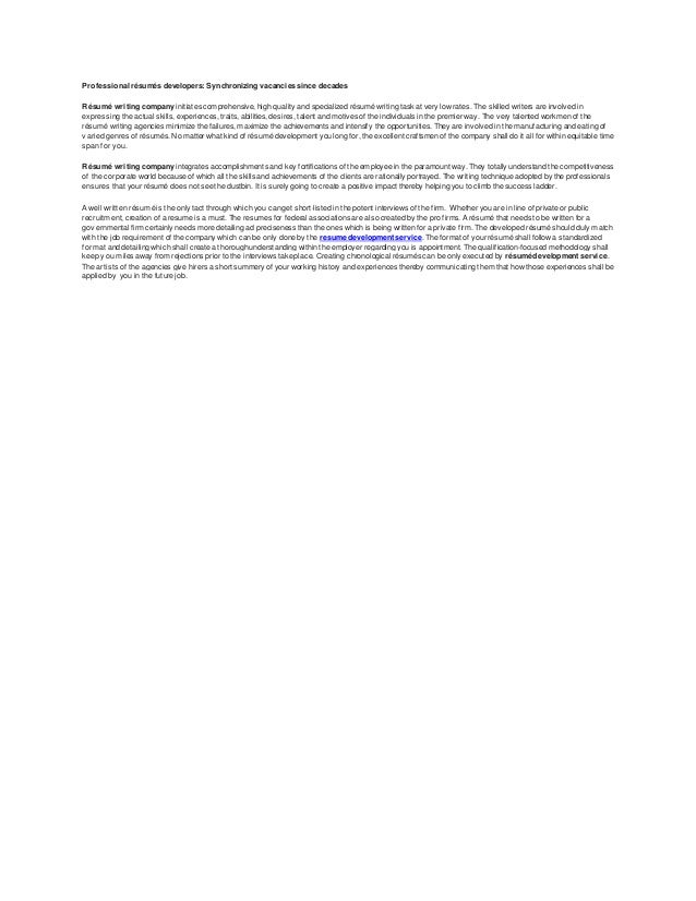 Expert resume writing 247