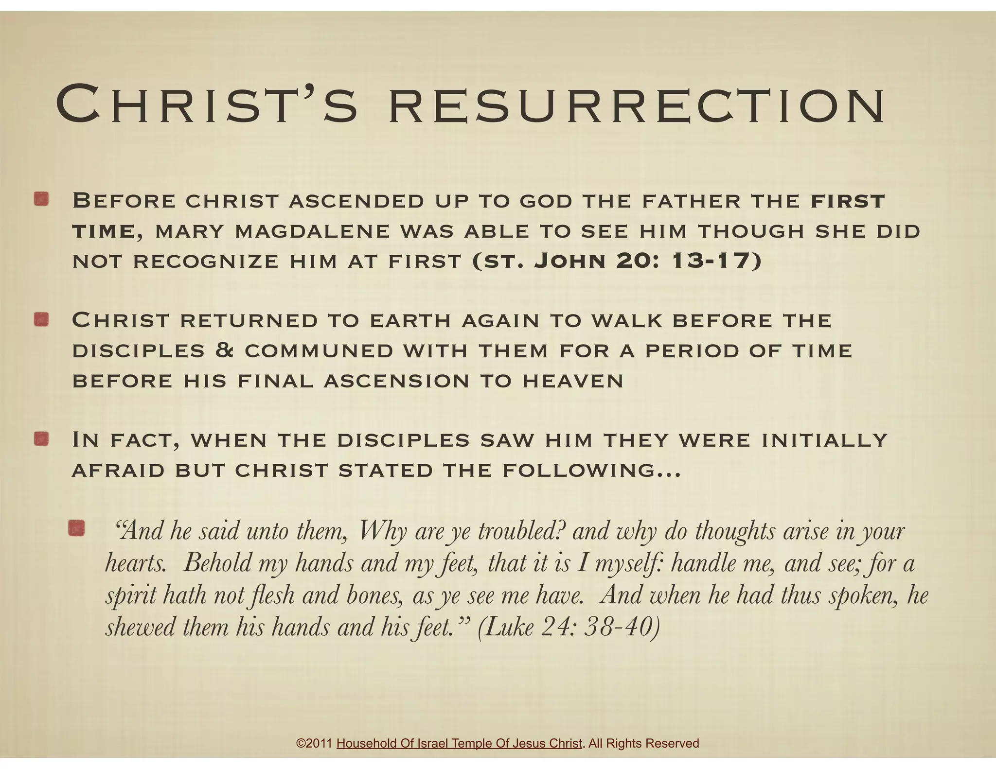 The Resurrection | PDF